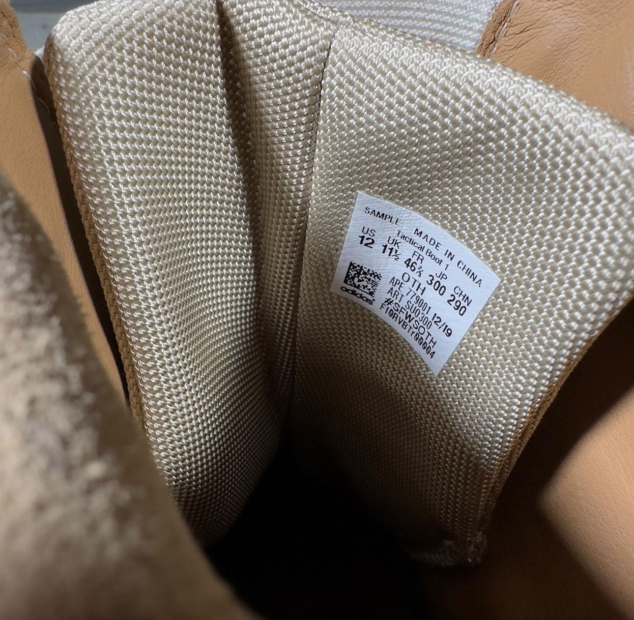 Adidas Yeezy Laceless Boot Sample