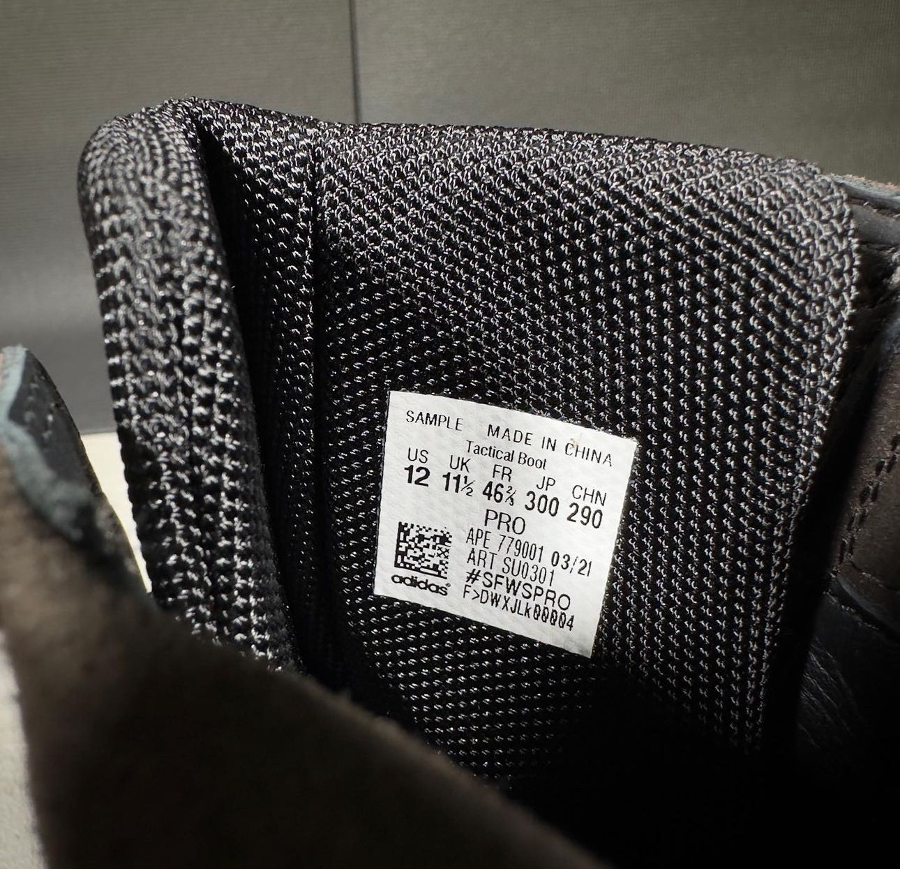 Adidas Yeezy Tactical Boot Sample