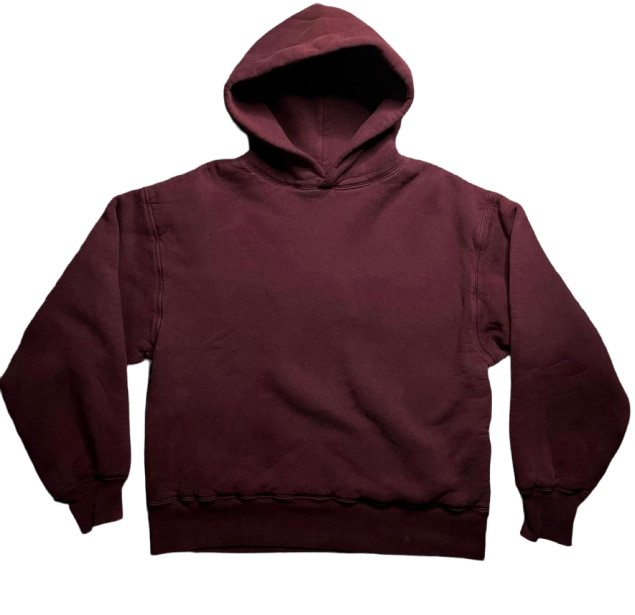 Yeezy Burgundy Perfect Hoodie Sample