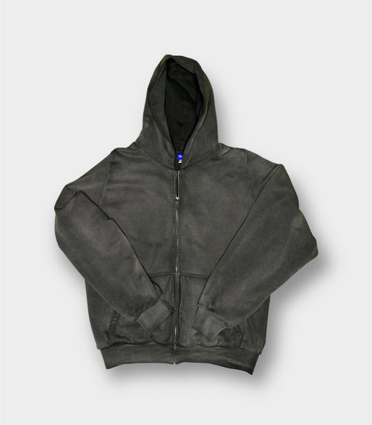 YZY Gap Mainline Zip Up Hoodie (Poetic Black)